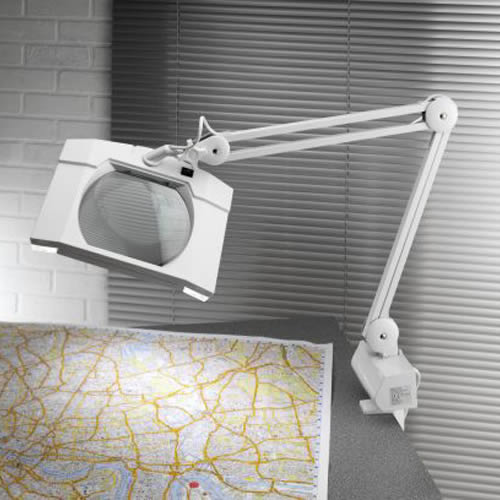 Wideview Rectangular LED Magnifying Lamp (UK only) 