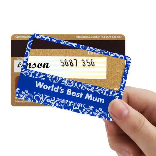 Readylens Credit Card Magnifier - 'World's Best Mum'